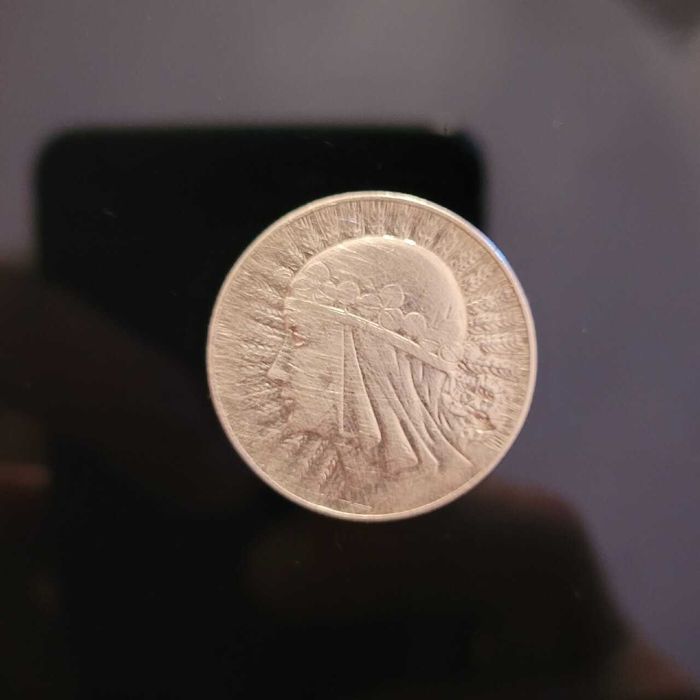 Srebrna moneta 5 zł 1933 głowa kobiety