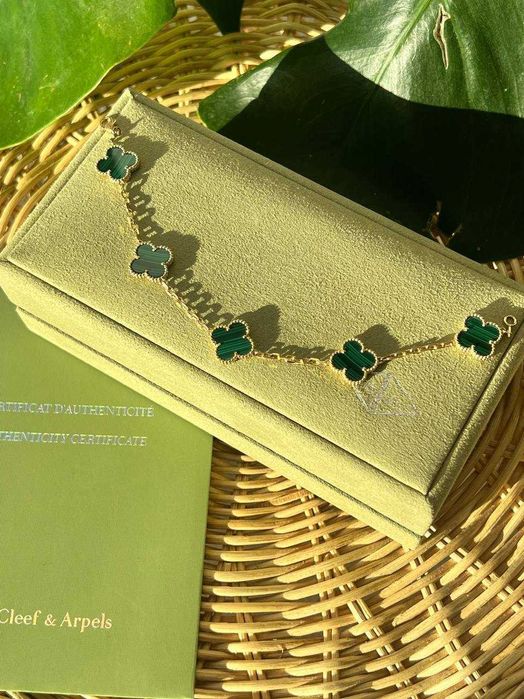 Браслет vca van cleef із колекції Vintage Alhambra bracelet, 5 motifs