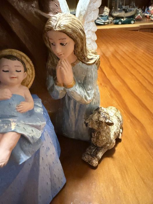 Sagrada família pintada à mão