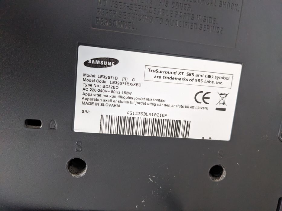 Телевізор Samsung 32 діагональ Б/В LE32S71B