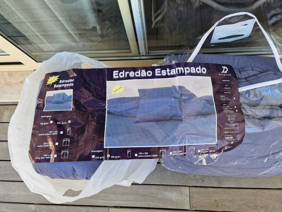 2 Edredons para cama de solteiro 160 x 220 cm