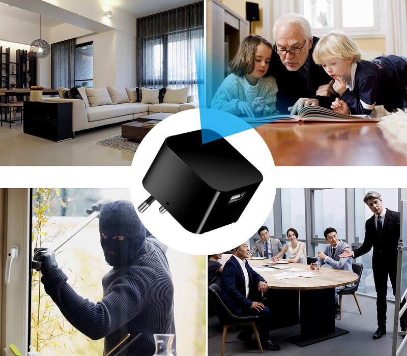 KAMERA ZASILACZ WiFi ładowarka usb ukryta na żywo MKA8