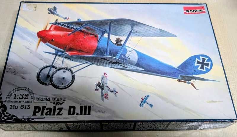 Pfalz D.III Roden, Skala 1:32, model samolotu do sklejania WW 1