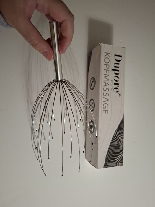 Massajador massagem relaxante de cabeça e couro cabeludo em metal NOVO