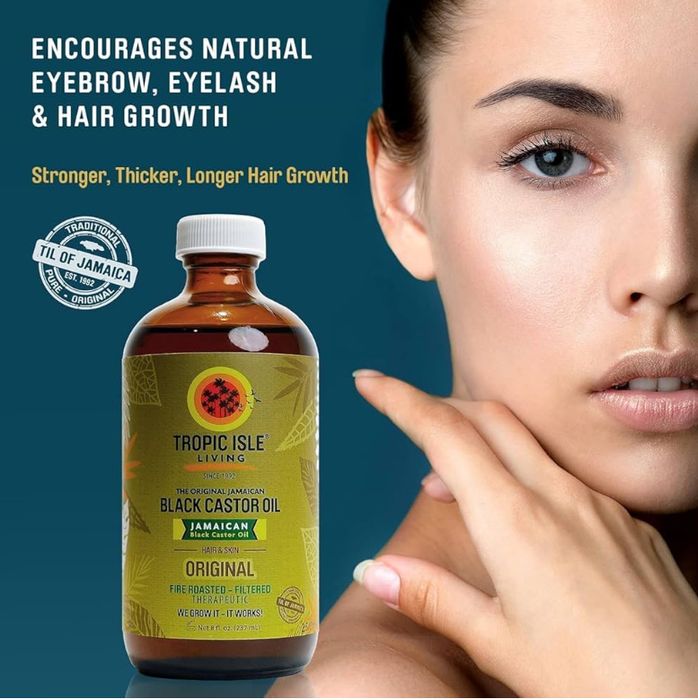 Máscara de cabelo óleo de rícino negro da Jamaica (240ml)