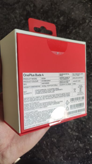 Наушники OnePlus buds 4 (global) + силиконовый чехол