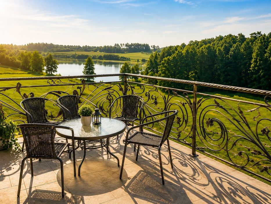 Dom domek nad jeziorem Kaszuby, ruska bania , sauna