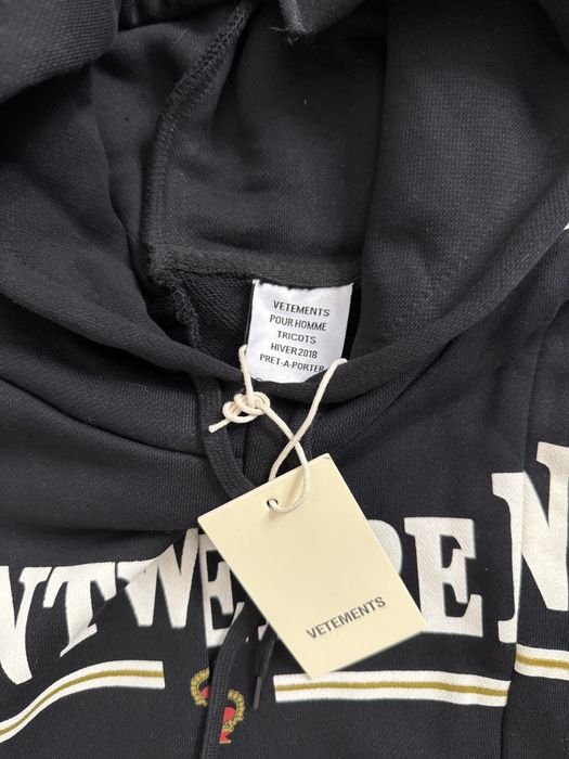 VETEMENTS ANTWERPEN パーカー ブラック Vetements Antwerpen Hoodie Black M, L: 2 799 грн. - Худи Киев на Olx