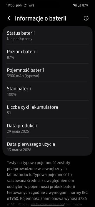Samsung S25 Edge Titanium Icyblue 12/256 jak nowy - 51 cykli