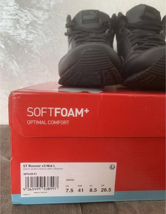 Original Чоловічі черевики puma st runner v3 mid l 38763801 41 (7.5uk)