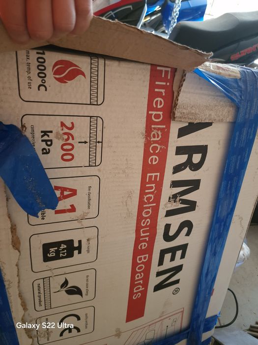 Płyty do zabudowy kominka VARMSEN 1000x610x30 mm - 3 szt.