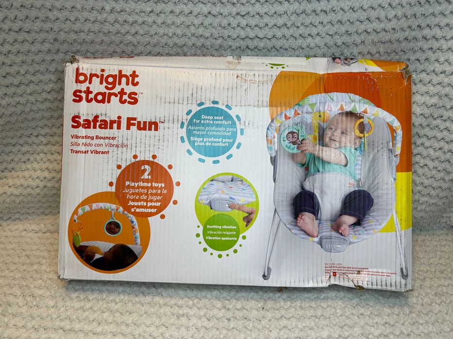 Leżaczek BRIGHT STARTS Safari Fun wibracje