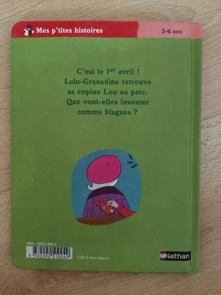 Livre français "Lulu-Grenadine fait des blagues" | Livro em francês