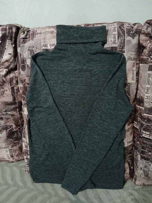 Сірий якісний трикотажний гольф MANGO , розм.S