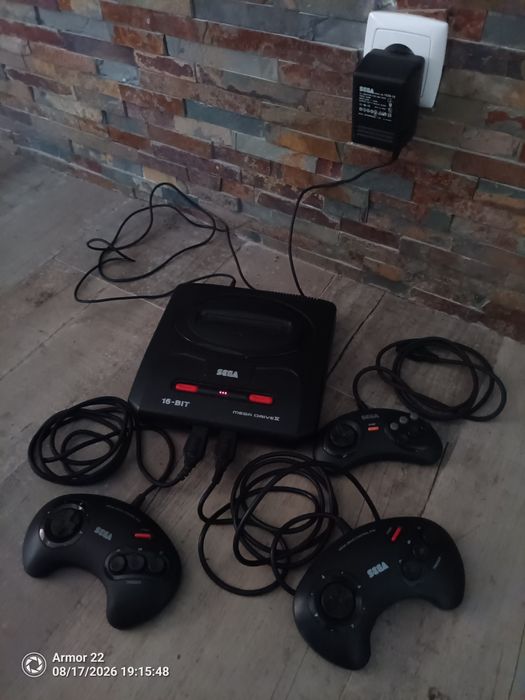 Mega Drive + Jogos + 3 comandos
