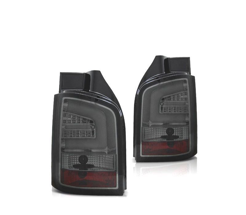 FAROLINS TRASEIROS VOLKSWAGEN VW T5 1P 03-09 LIGHT BAR CROMADO FUMADO