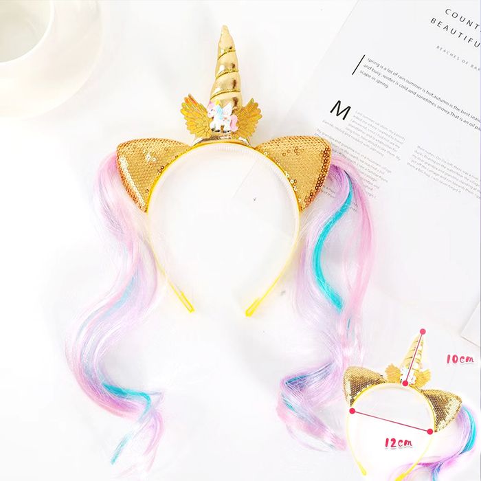 Дитячі резинки для волосся що світяться светящиеся обруч єдинорог