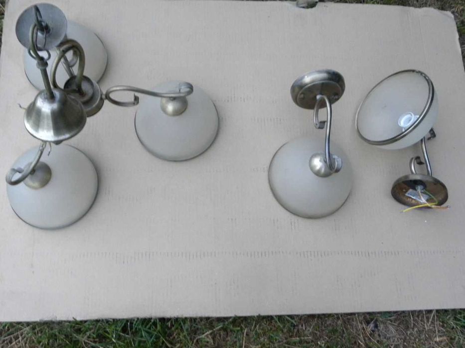 Żyrandol plus dwie lampy na ściane