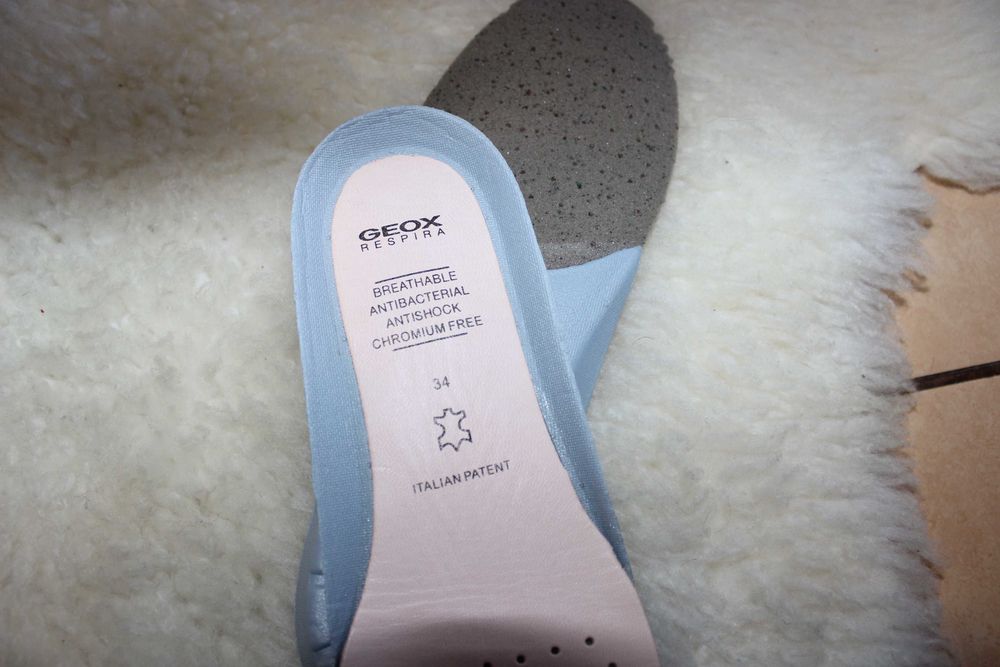 Устілки з натуральної шкіри, ортопедичні geox, 34р