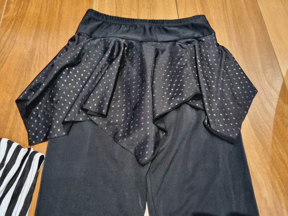 Getry R.152- legginsy - spodnie - z falbankami mini spódniczką leginsy