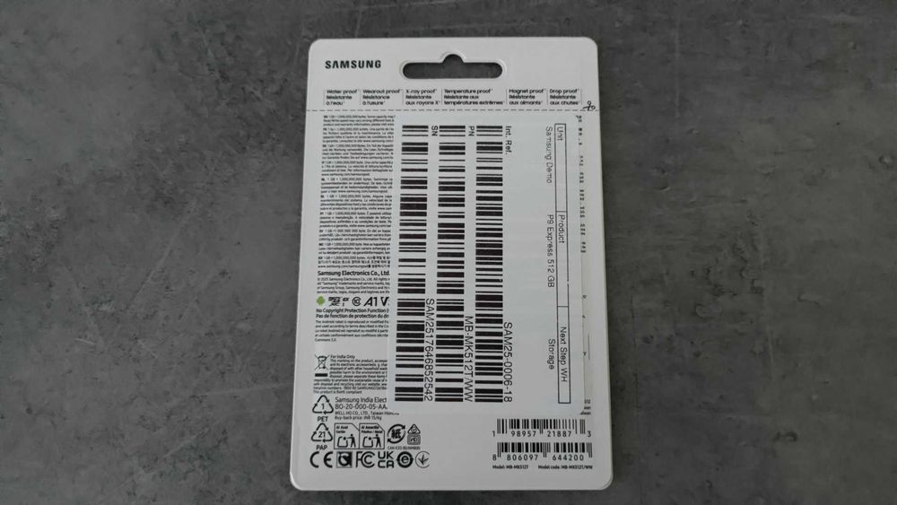 Карта памяти Samsung P9 Express microSD Express Card, 512GB microSDXC