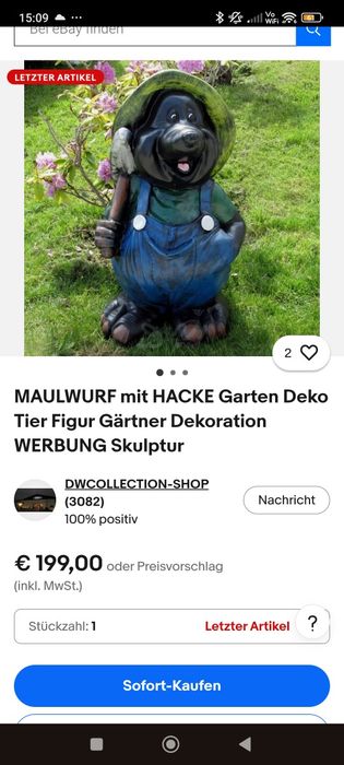 Kret górnik z kilofem dekoracja ogrodowa plus gratis
