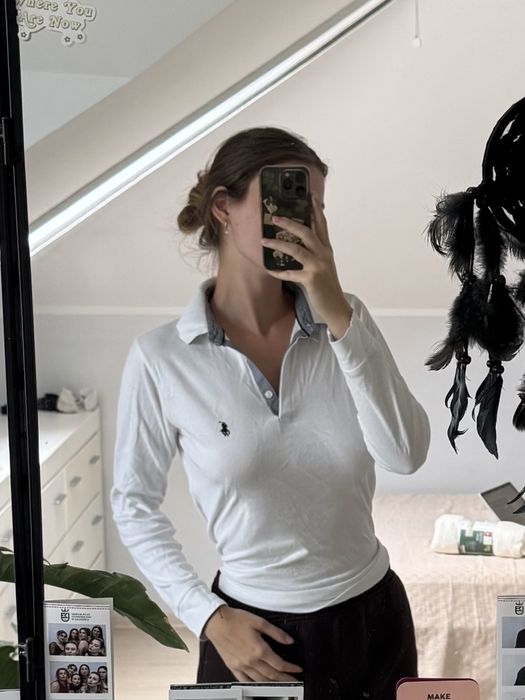 Bluzka z dlugim rekawem polówka ala polo ralph lauren