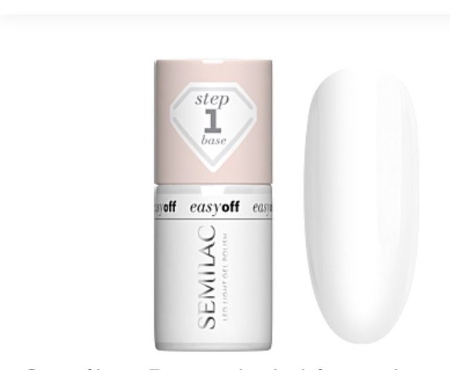 Zestaw Semilac Easy Off baza lakier top