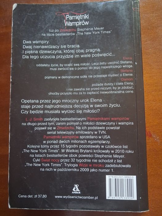 L.J.Smith Pamiętniki wampirów k.3