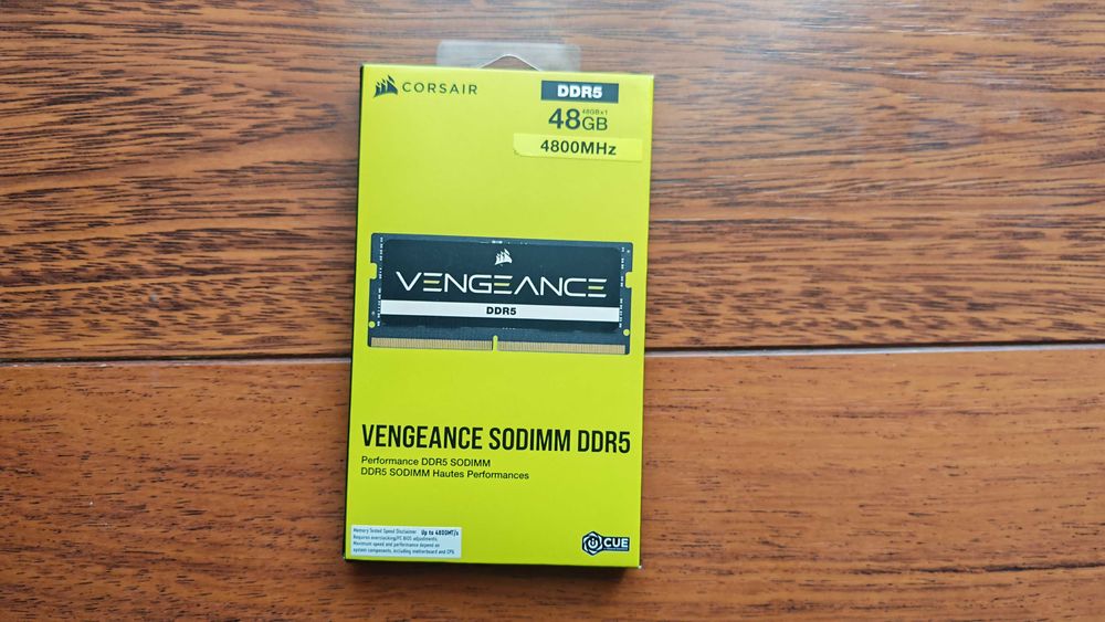 1x 48GB DDR5 CORSAIR Pamięć RAM Vengeance SODIMM - 4800MHz - Nowa
