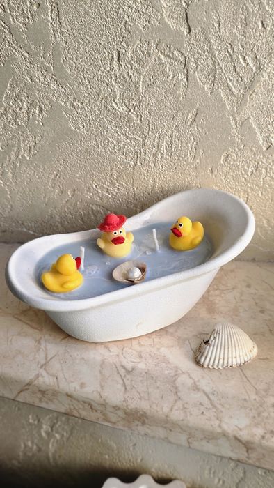 Свічка десертна устриця ручна робота соєвий віск подарунок hand made