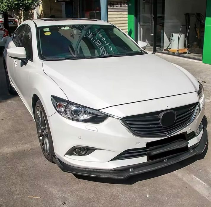 Губа на передний бампер Mazda 6 накладка на бампер мазда 6 сплитер обвес