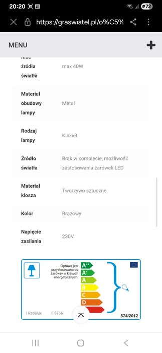 Durango 3 szt  lampa zewnętrzna kinkiet IP54 zestaw