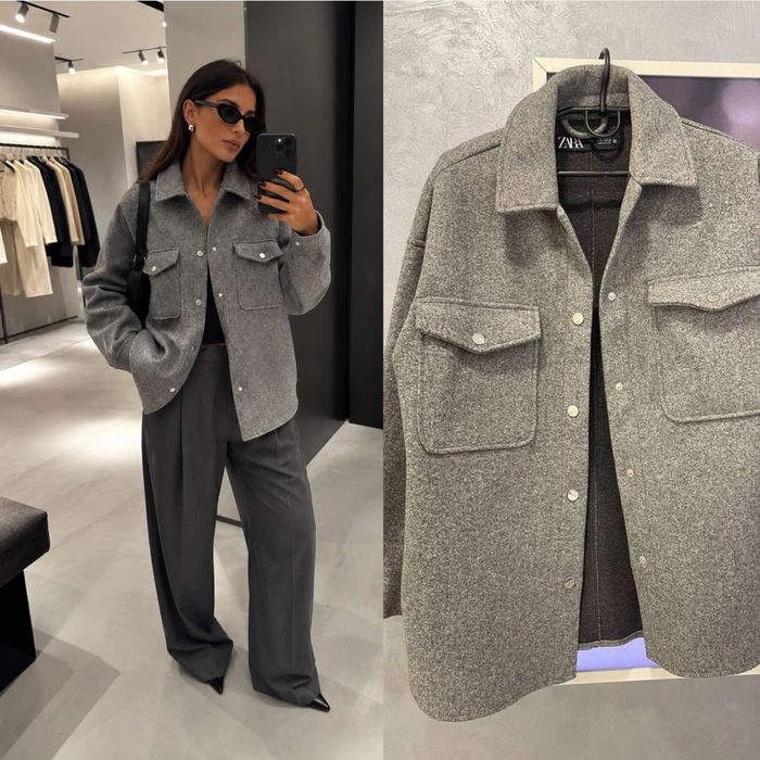 Рубашка пиджак zara