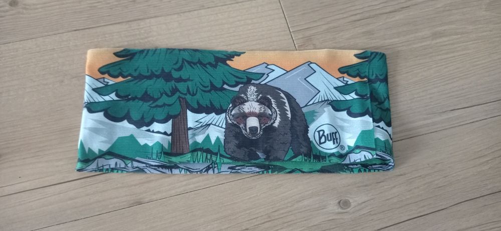 Nowa opaska BUFF COOLNET UV HEADBAND Bear Niedźwiedź