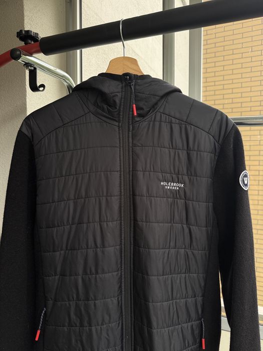 Holebrook Sweden Hooded Wool Hybrid Windproof Jacket Black M
