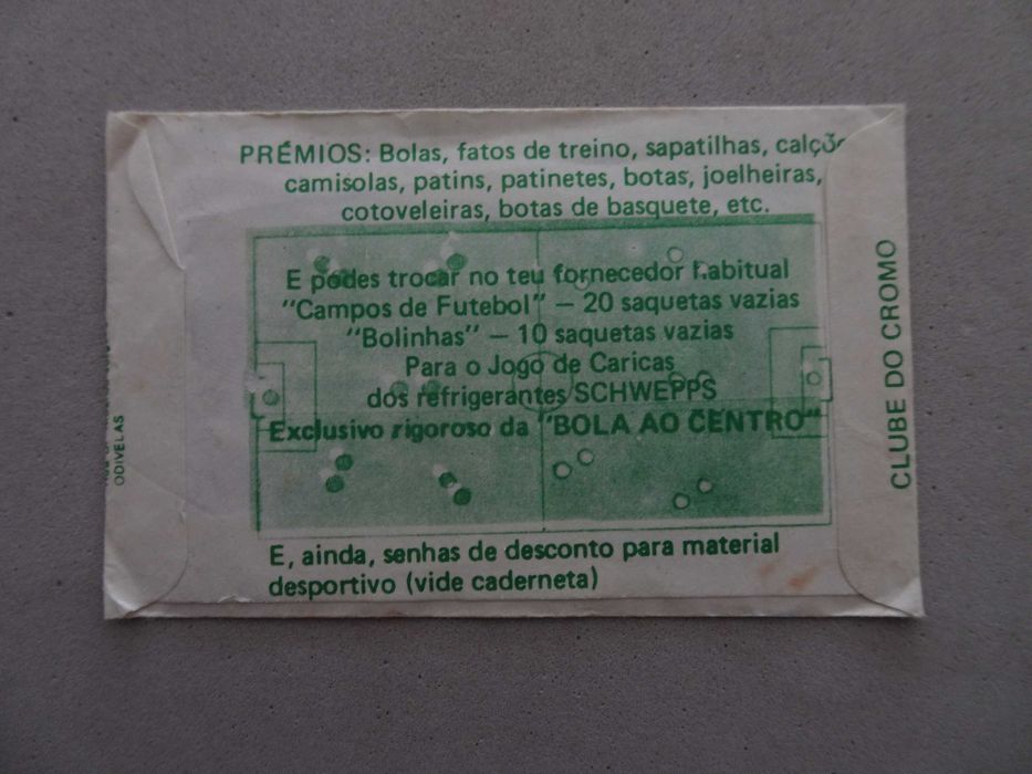 Carteira cromos fechada Futebol - Bola ao Centro (Disvenda Clube Cromo