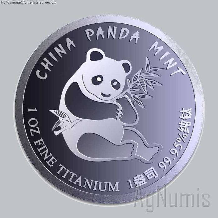 Rounds e Barra de 1 Onça de Titânio Puro .9995