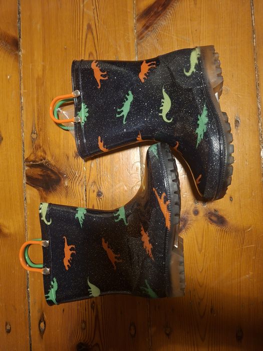 Galochas Dinossauro c/ Glitter NOVAS (Tam 31)