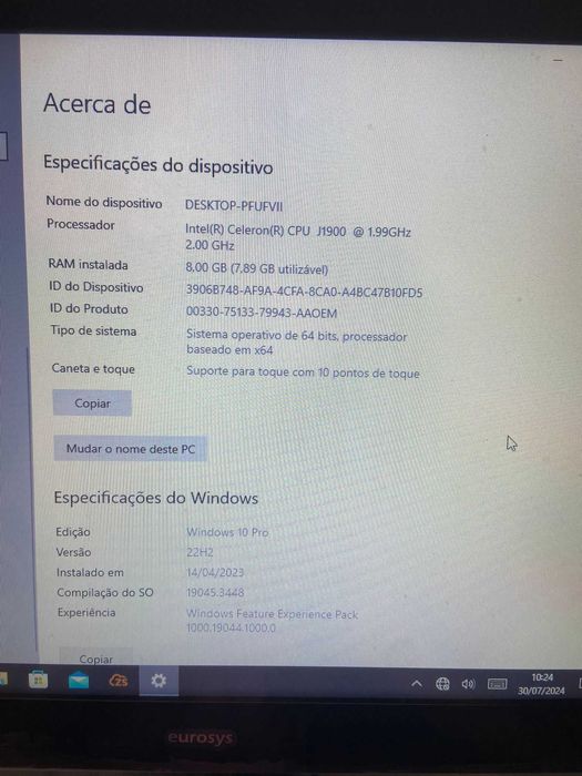 POS completo com tela touch gaveta de dinheiro w11 mouse e teclado