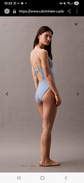 Суцільний купальник calvin klein
