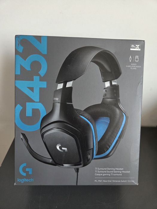 Logitech G432 przewodowe słuchawki dla graczy gamingowe