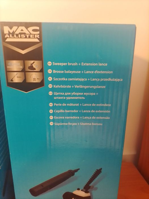 Szczotka myjąca patio MacAllister z lancą przedluzajaca Titan