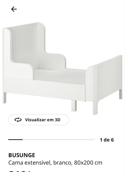 Cama extensível Busunge IKEA