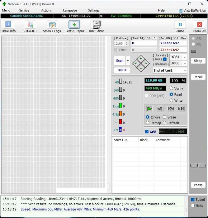 120Gb SSD 2.5" SanDisk SDSSDA120G (в пути)