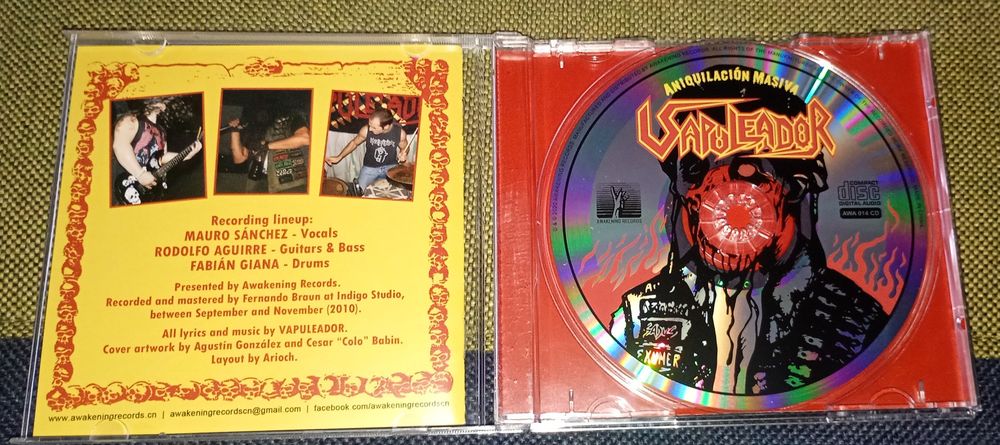 Vapuleador - Aniquilacion Masiva CD Thrash Metal Crossover