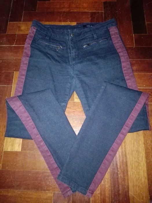 Calças ganga azul elásticas Tommy Hilfiger