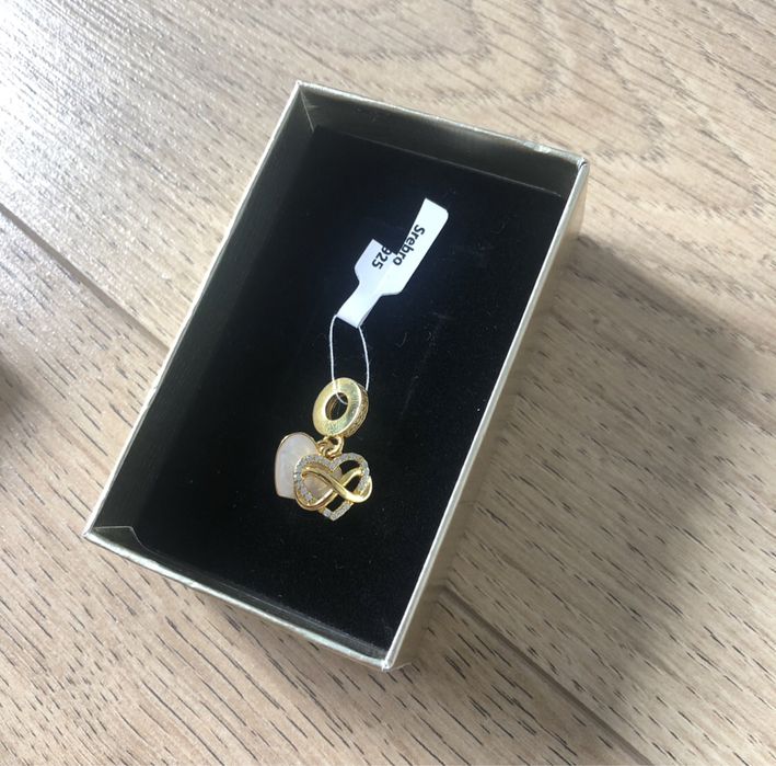 Charms - zawieszka Pandora, na zawsze w sercu, srebro 925