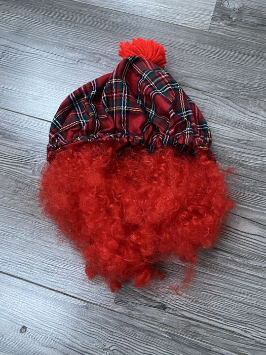 Czapka z peruka klaun dla starszych dzieci lub doroslych stroj karnawa