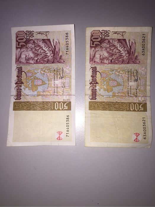 7 notas de escudos64585823216643122